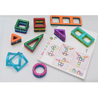 MAGFORMERS Geometrie 1: Obrázky a stavby - box 44 dílků