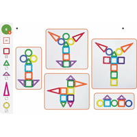 MAGFORMERS Geometrie 1: Obrázky a stavby - box 44 dílků