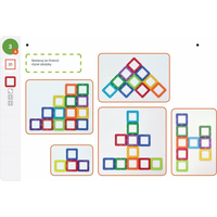 MAGFORMERS Geometrie 1: Obrázky a stavby - box 44 dílků