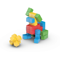 GEOMAG Magnetické kostky Magicube Green Line 128 kostek