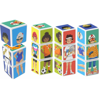 GEOMAG Magnetické kostky Magicube Mix&Match Sport, 3 kostky