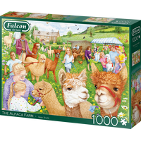 FALCON Puzzle Farma s alpakami 1000 dílků