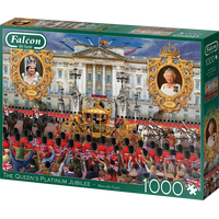 FALCON Puzzle Královnino Platinové výročí 1000 dílků