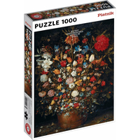 PIATNIK Puzzle Květiny v dřevěné váze 1000 dílků