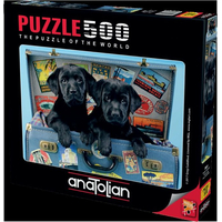 ANATOLIAN Puzzle Labradoři na cestách 500 dílků