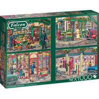 FALCON Puzzle Obchody na nárožích 4x1000 dílků
