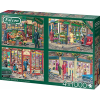FALCON Puzzle Obchody na nárožích 4x1000 dílků