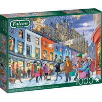 FALCON Puzzle Vánoce v Edinburghu 1000 dílků