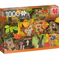 JUMBO Puzzle Zvířata na podzim 1000 dílků