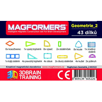 MAGFORMERS Geometrie 2: Rovina a prostor - box 43 dílků