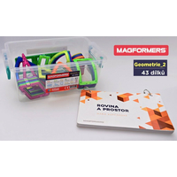 MAGFORMERS Geometrie 2: Rovina a prostor - box 43 dílků