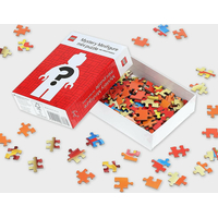 CHRONICLE BOOKS Mini Puzzle LEGO® Mystery Minifigurka (Red Edition) 126 dílků