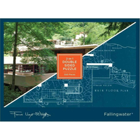 GALISON Oboustranné puzzle Frank Lloyd Wright Fallingwater 500 dílků