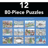 GALISON Puzzle Adventní kalendář: 12 vánočních dnů 12x80 dílků