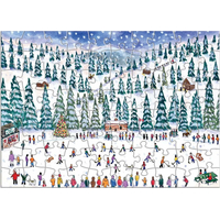 GALISON Puzzle Adventní kalendář: 12 vánočních dnů 12x80 dílků