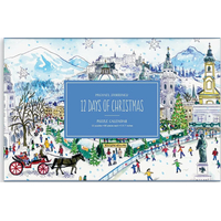 GALISON Puzzle Adventní kalendář: 12 vánočních dnů 12x80 dílků