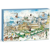 GALISON Puzzle Adventní kalendář: 12 vánočních dnů 12x80 dílků