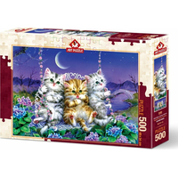 ART PUZZLE Puzzle Koťátka na houpačce 500 dílků