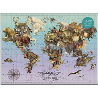 GALISON Puzzle Ohrožené druhy 1500 dílků