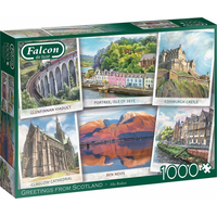 FALCON Puzzle Pozdravy ze Skotska 1000 dílků