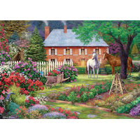 ART PUZZLE Puzzle Zahrada s koňmi 1500 dílků