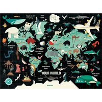 MUDPUPPY Puzzle Tvůj svět 1000 dílků
