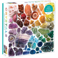 GALISON Čtvercové puzzle Duhové krystaly 500 dílků