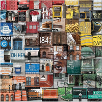 GALISON Čtvercové puzzle Barevný New York 500 dílků