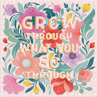 GALISON Čtvercové puzzle Grow through what you go through 500 dílků