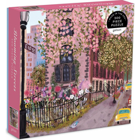 GALISON Čtvercové puzzle Kvetoucí ulice 500 dílků