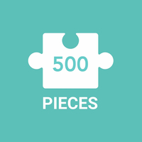 GALISON Čtvercové puzzle Malované kopce 500 dílků