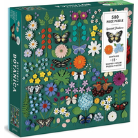 GALISON Čtvercové puzzle Motýlí botanika 500 dílků