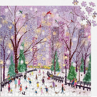 GALISON Čtvercové puzzle Zasněžená noc 500 dílků