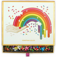 GALISON Tvarové metalické puzzle Rainbow Hand 750 dílků