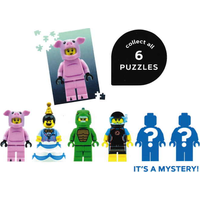 CHRONICLE BOOKS Mini Puzzle LEGO® Mystery Minifigurka (Blue Edition) 126 dílků