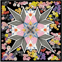 GALISON Oboustranné puzzle Christian Lacroix: Květinová galaxie 500 dílků