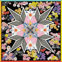 GALISON Oboustranné puzzle Christian Lacroix: Květinová galaxie 500 dílků