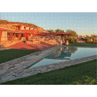 GALISON Oboustranné puzzle Frank Lloyd Wright: Taliesin a Taliesin West 500 dílků
