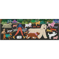 GALISON Panoramatické puzzle Venčení psů 1000 dílků