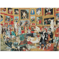 GALISON Puzzle Meowsterpiece: Galerie Uffizi 1500 dílků