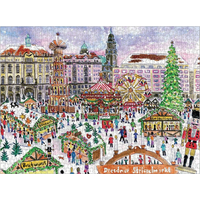 GALISON Puzzle Vánoční trhy v Drážďanech 1000 dílků