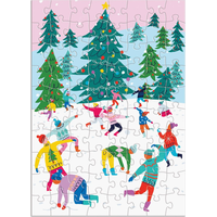 GALISON Puzzle Adventní kalendář: Veselé a třpytivé 12x80 dílků