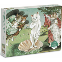 GALISON Puzzle Meowsterpiece: Zrození Venuše 1000 dílků