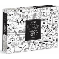 GALISON Vybarvovací puzzle Maptote: USA 1000 dílků