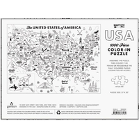 GALISON Vybarvovací puzzle Maptote: USA 1000 dílků
