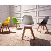 Designová židle VEYRON - černá+šedý podsedák