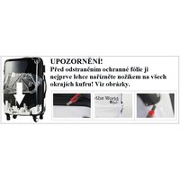 Moderní cestovní kufry WORLD - upozornění