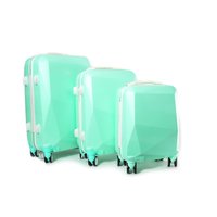 Moderní cestovní kufry DIAMOND - mátové