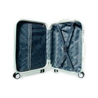 Moderní cestovní kufry DIAMOND - světle šedé - vel. S