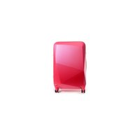 Moderní cestovní kufry DIAMOND - tmavě-růžové